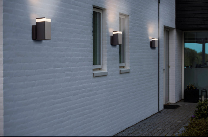 Nordlux Elm dobbelt væglampe sort